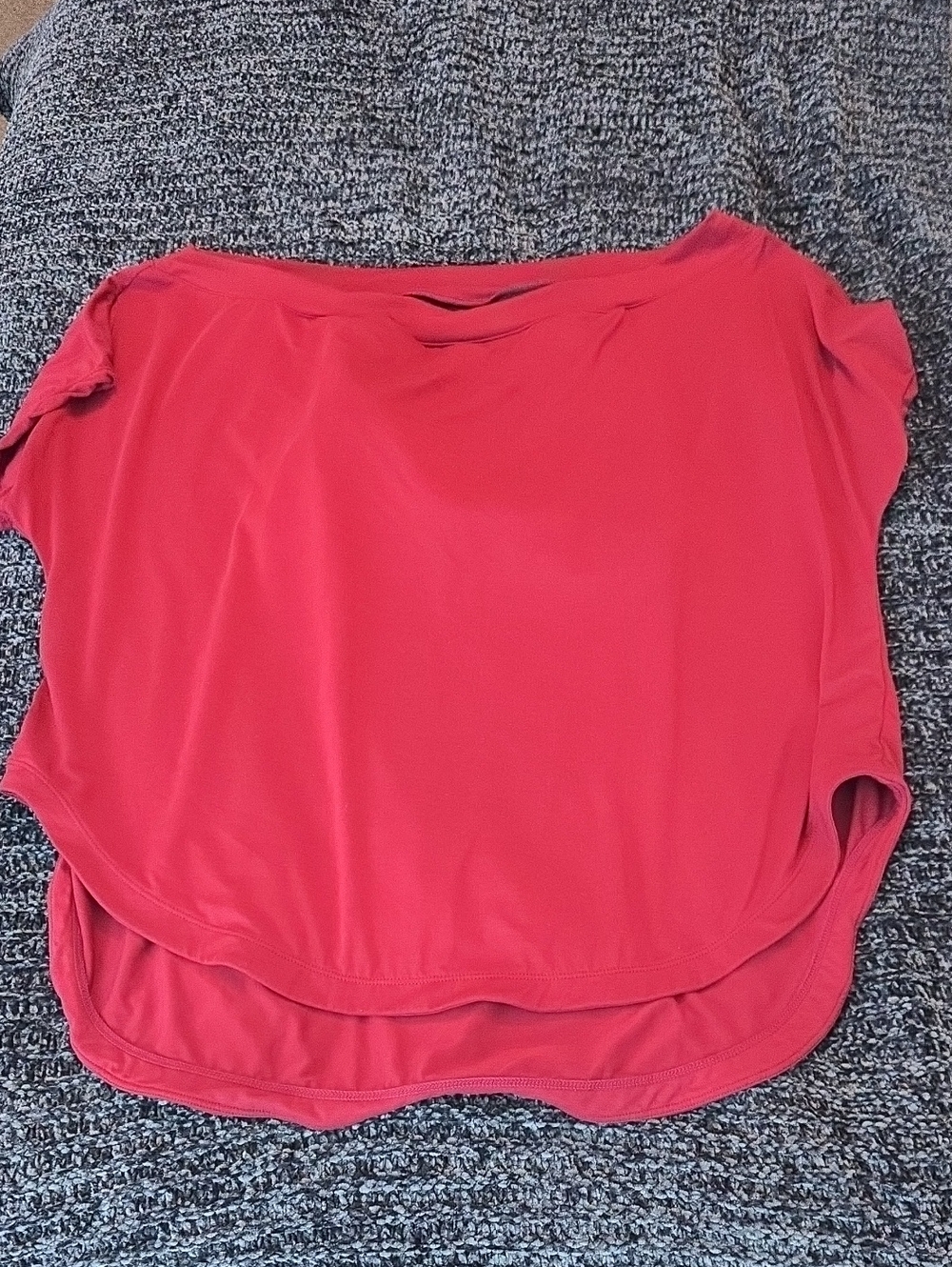 Halara Off The Shoulder Short Sleeve Relaxed Tee With Shelf Bra